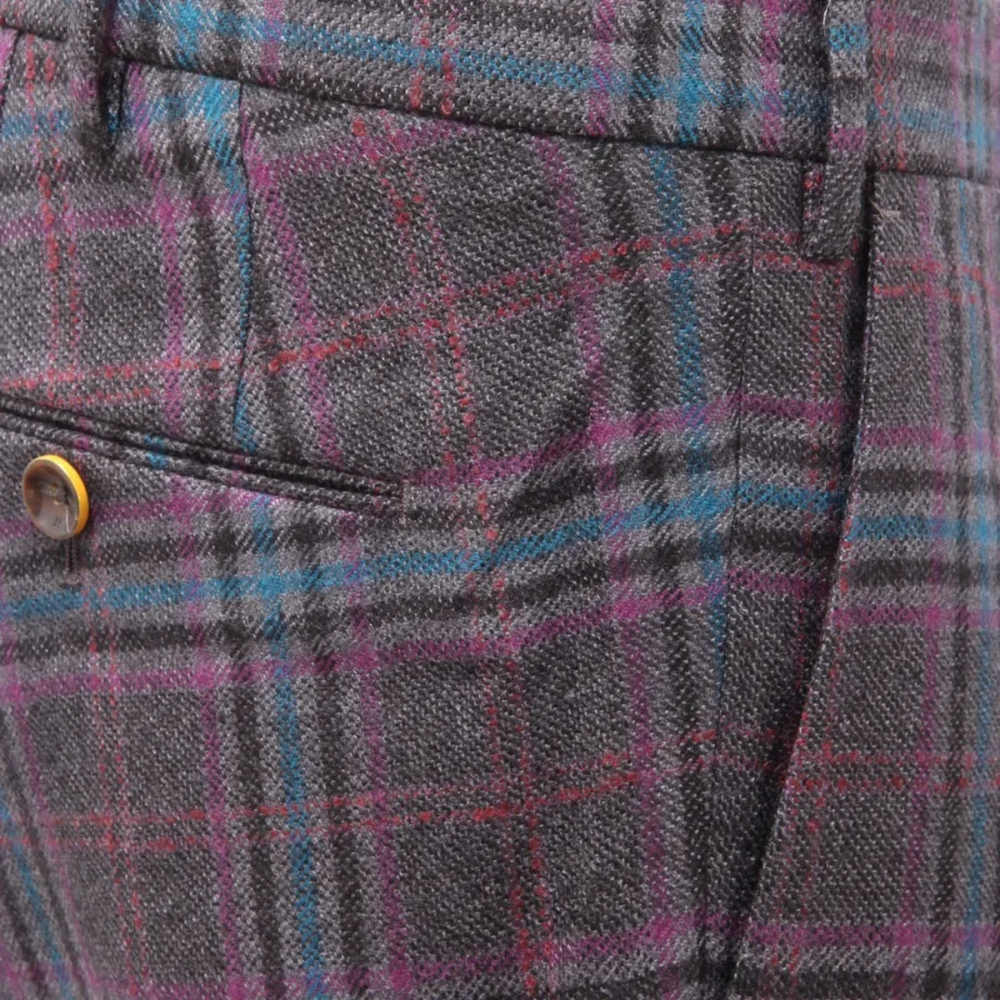 4945AL pantalone uomo PT TORINO man wool trouser grey