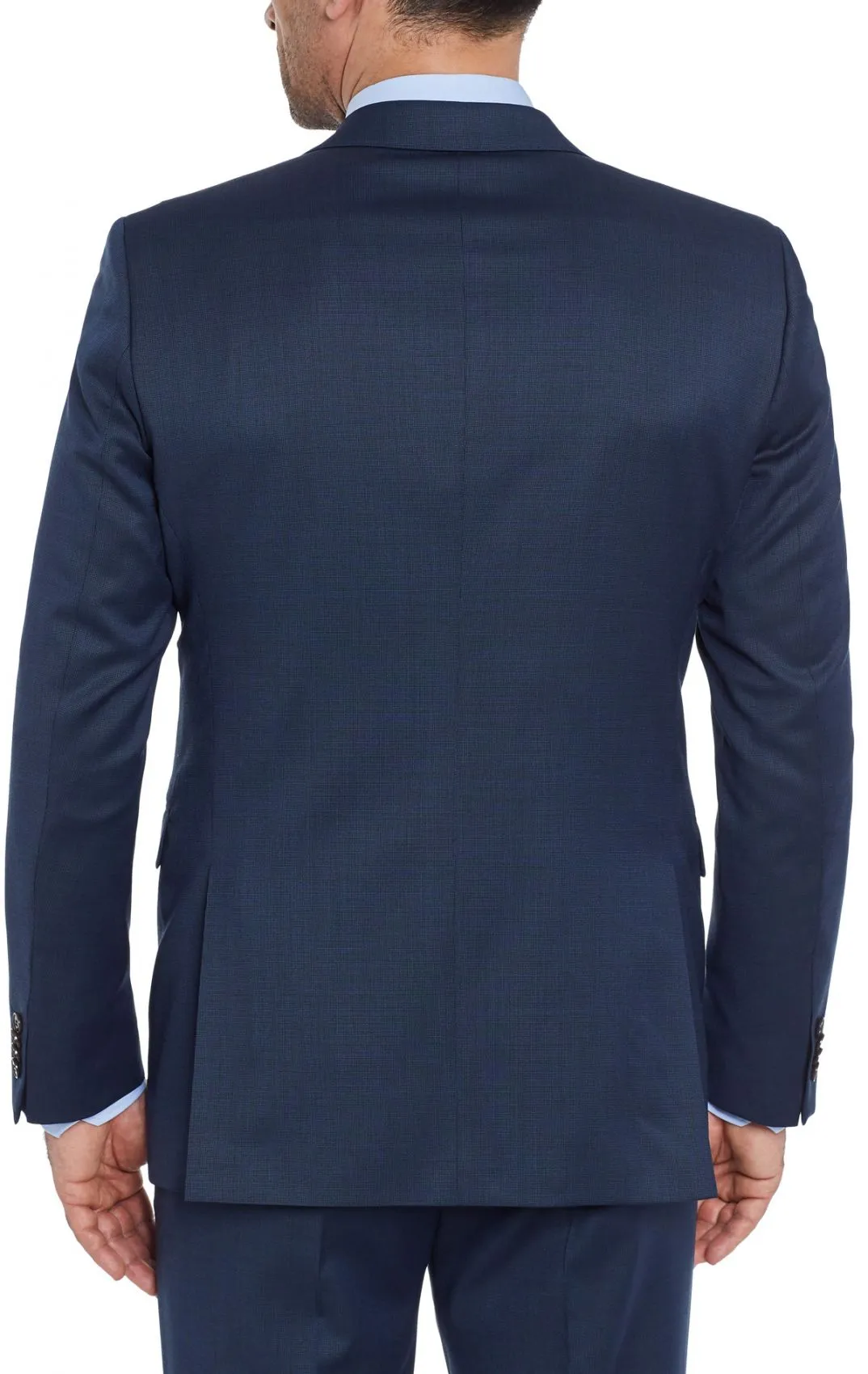 Abito blu drop quattro digel in lana reda 110 s