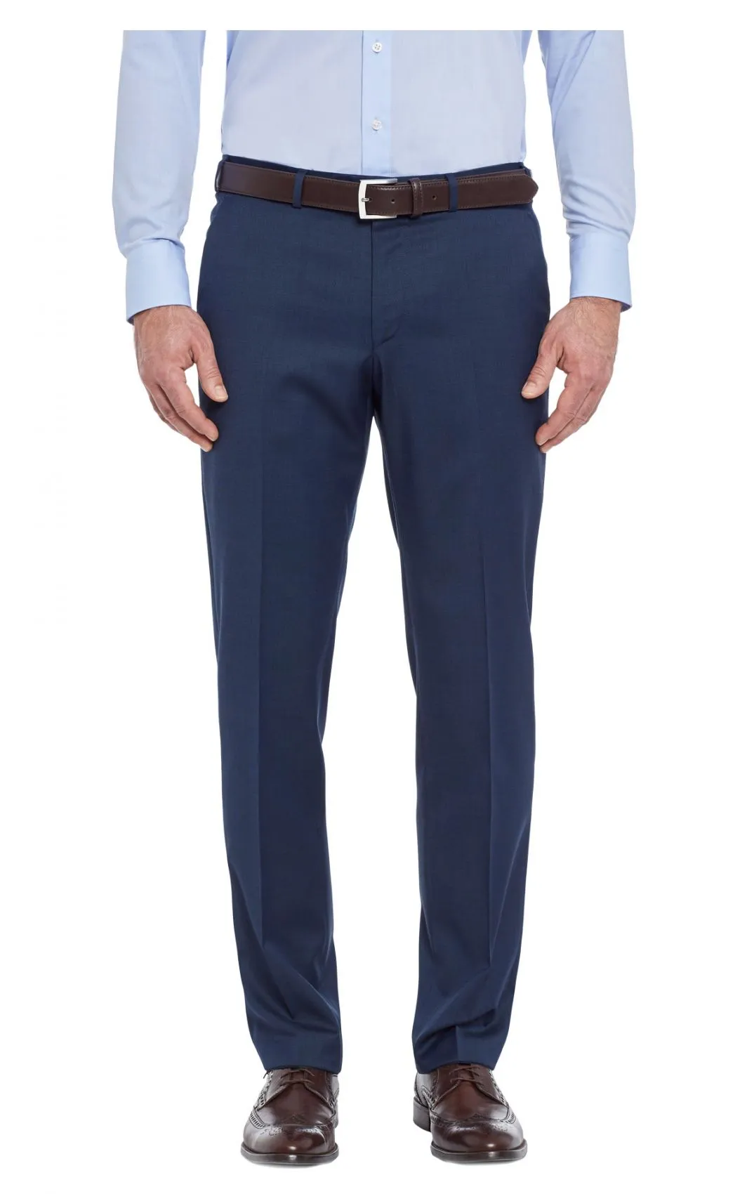 Abito blu drop quattro digel in lana reda 110 s