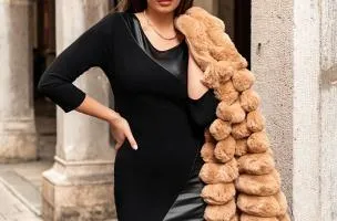Abito elegante Ginesa, nero