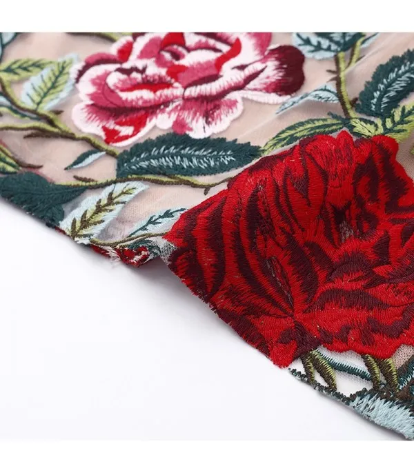 Abito trasparent roses