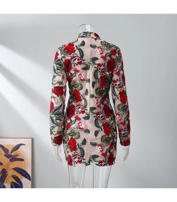Abito trasparent roses