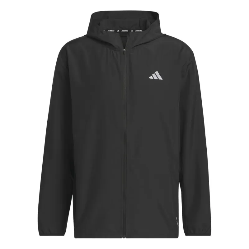 ADIDAS Giacca Running Energized Nero Bianco Uomo