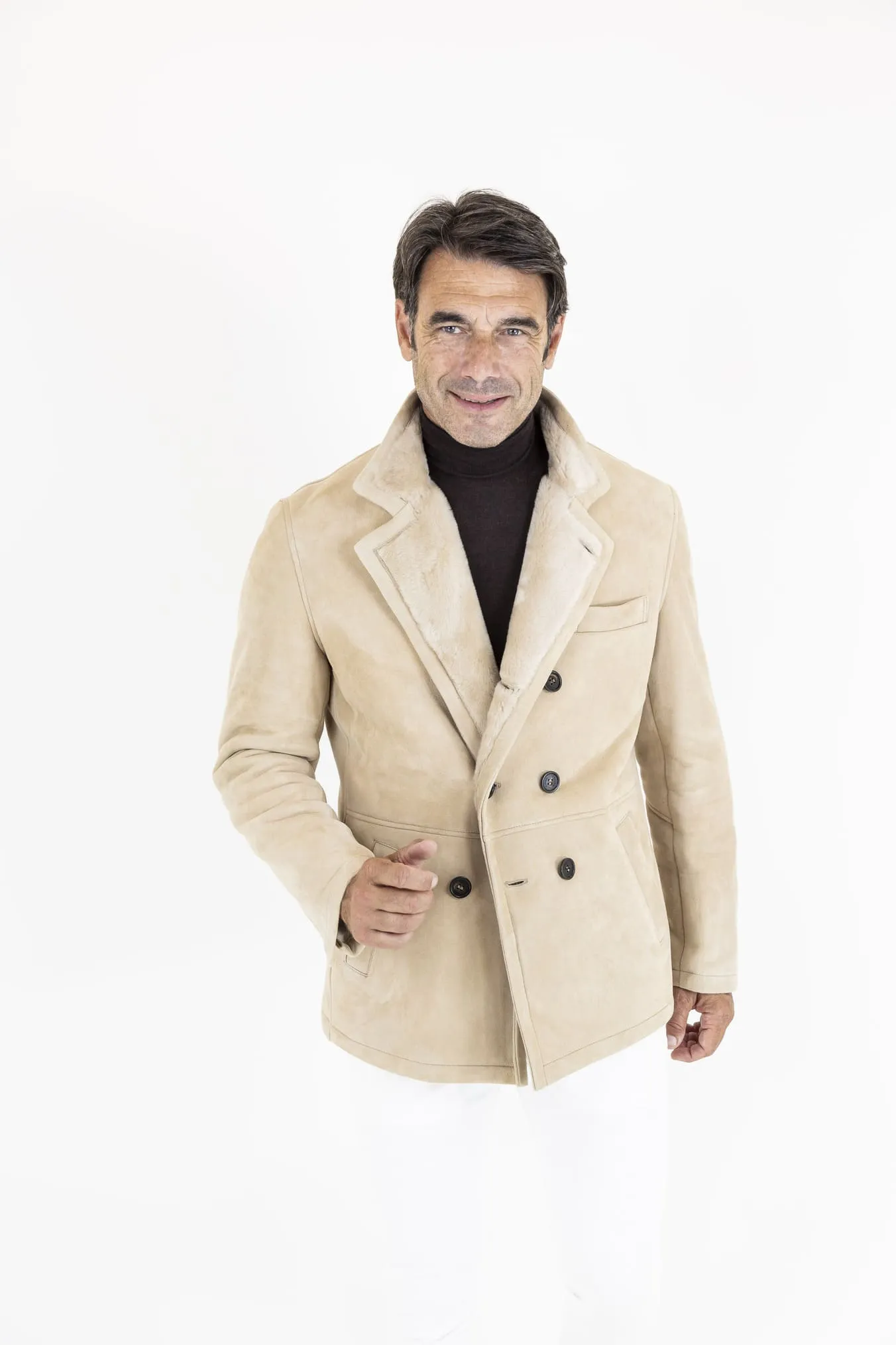 ALFREDO RIFUGIO Shearling Superlight Beige Chiaro