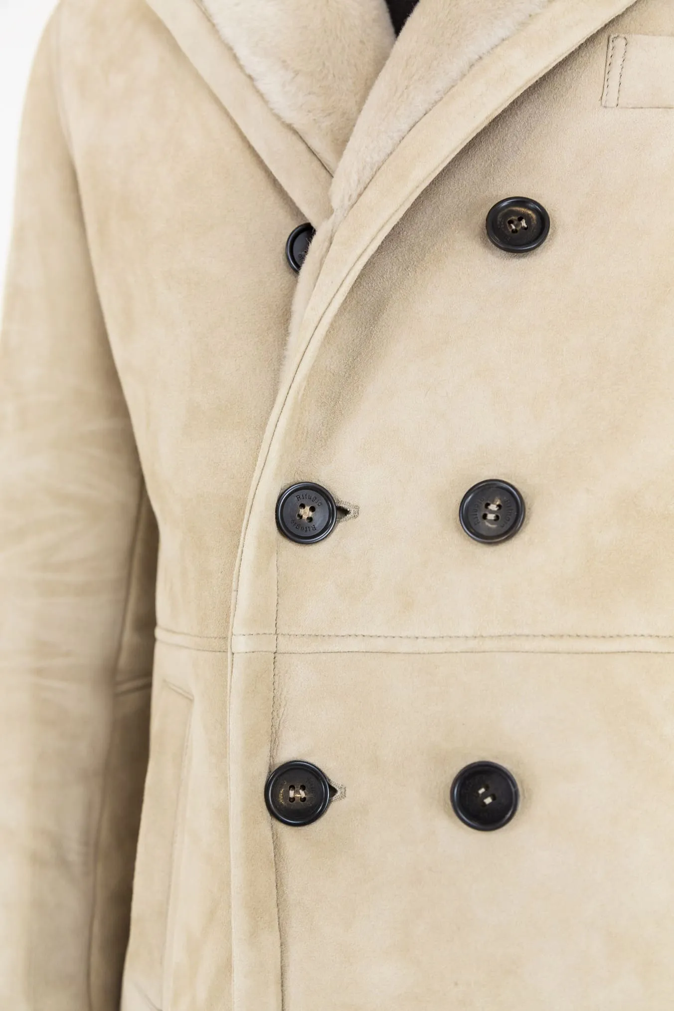 ALFREDO RIFUGIO Shearling Superlight Beige Chiaro
