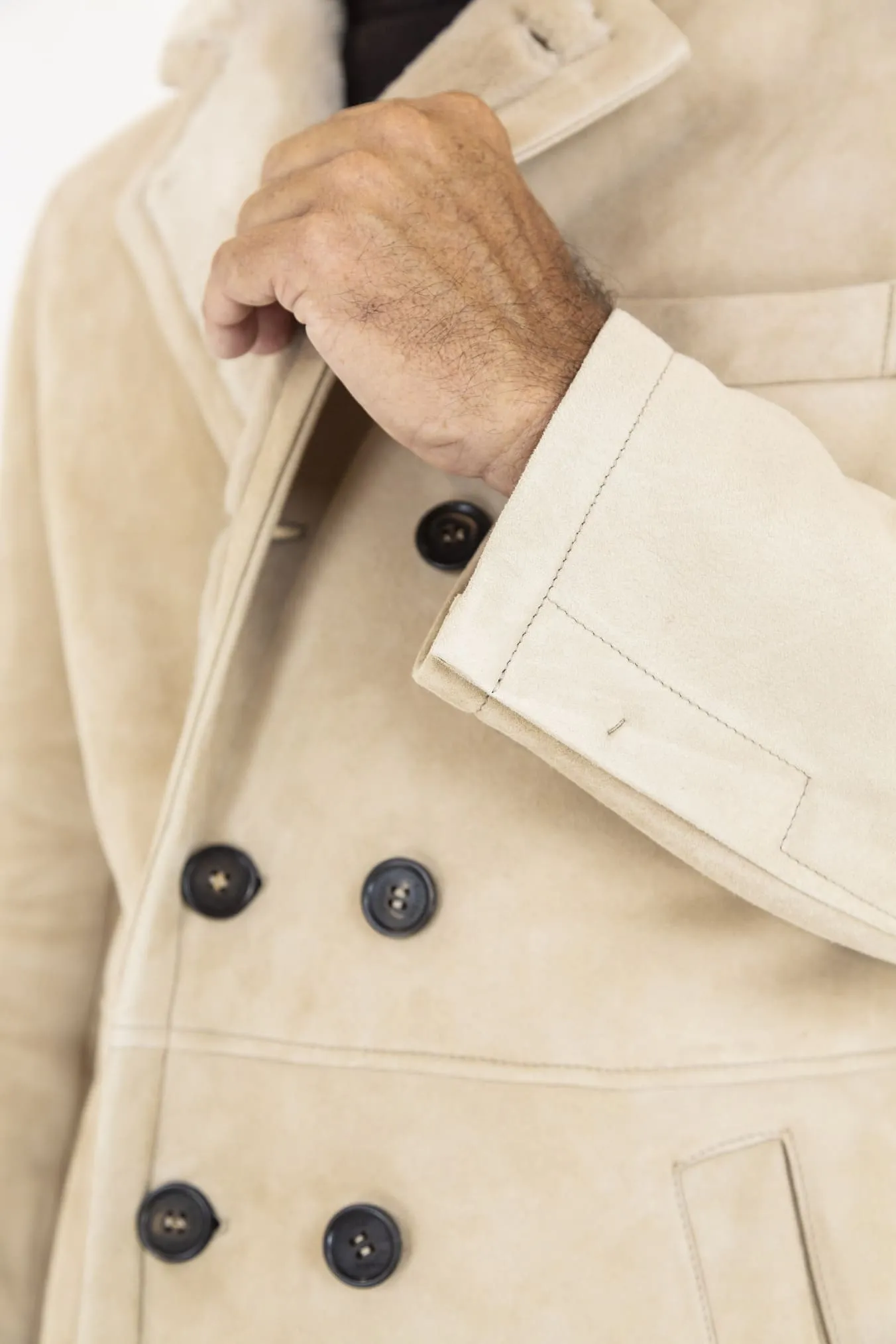 ALFREDO RIFUGIO Shearling Superlight Beige Chiaro