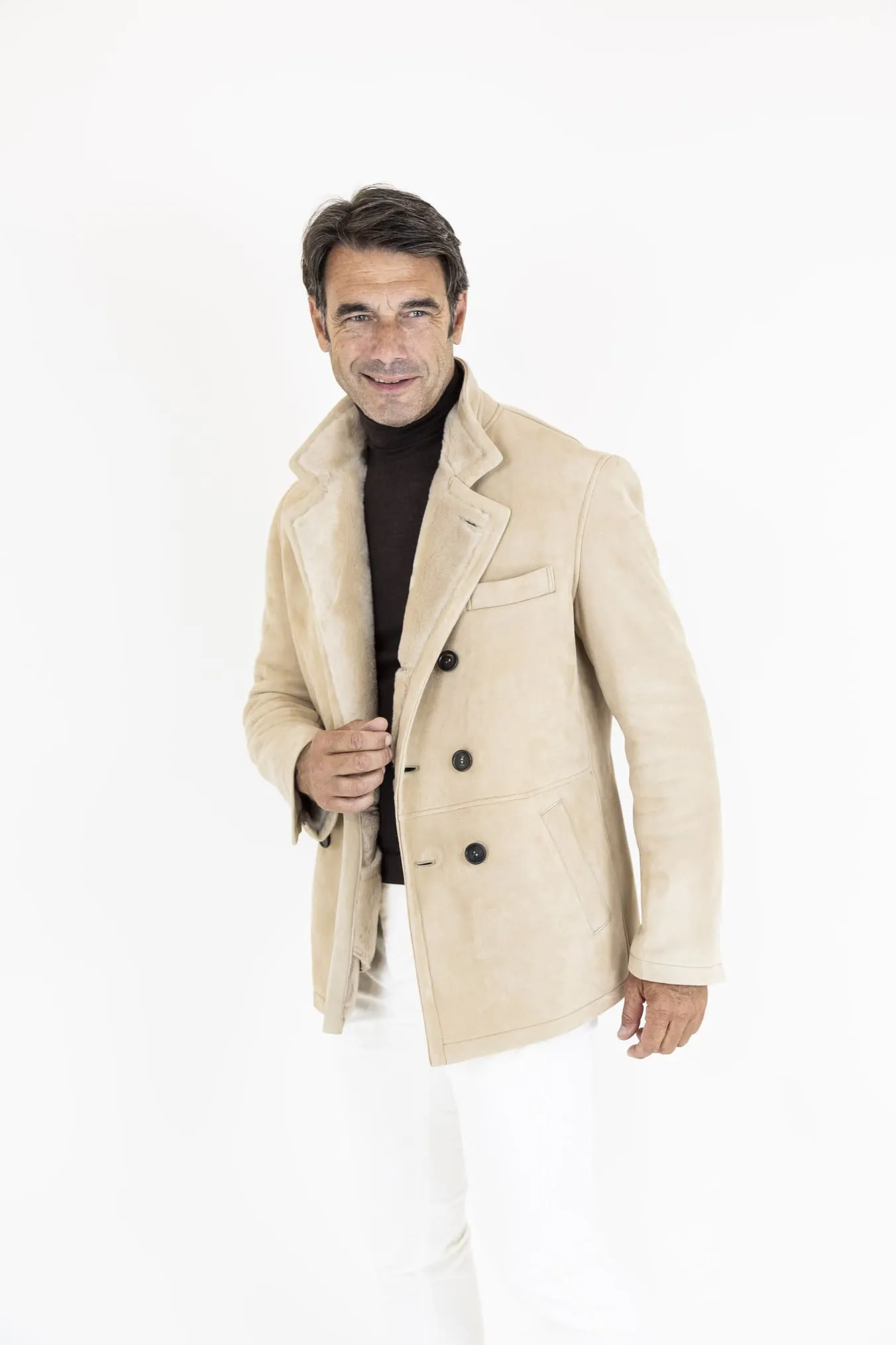 ALFREDO RIFUGIO Shearling Superlight Beige Chiaro