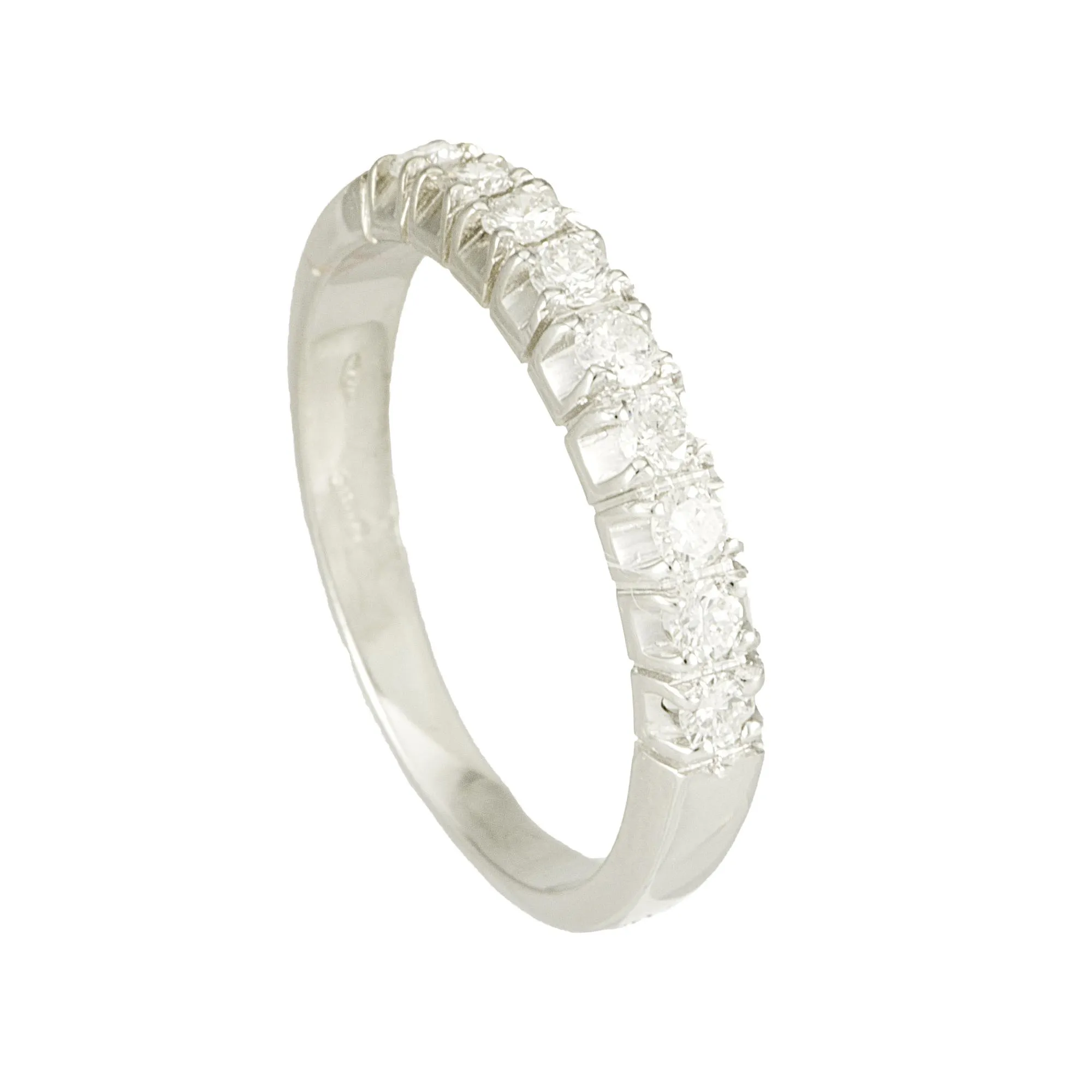 ANELLO IN ORO BIANCO E DIAMANTI CT 0,32