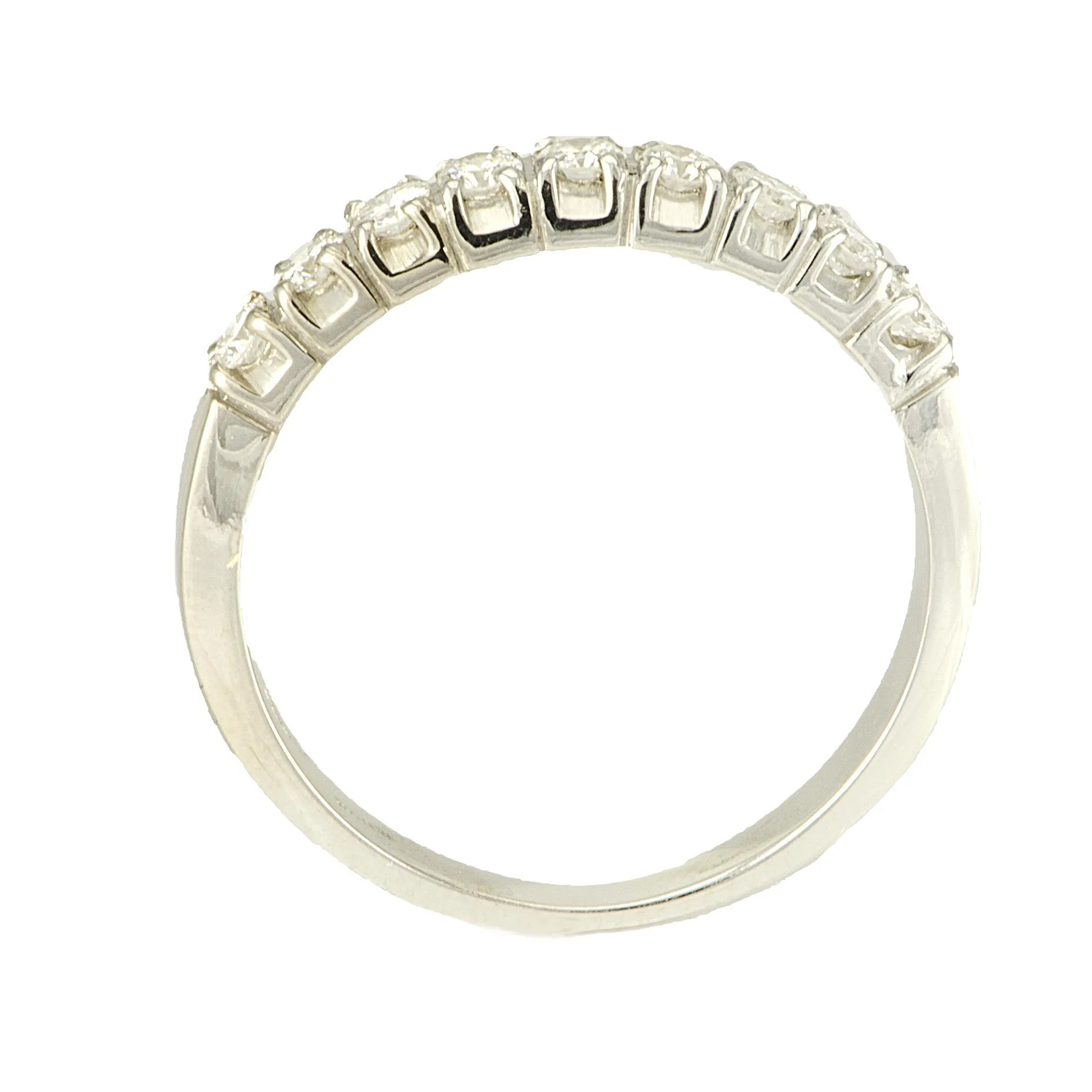 ANELLO IN ORO BIANCO E DIAMANTI CT 0,32