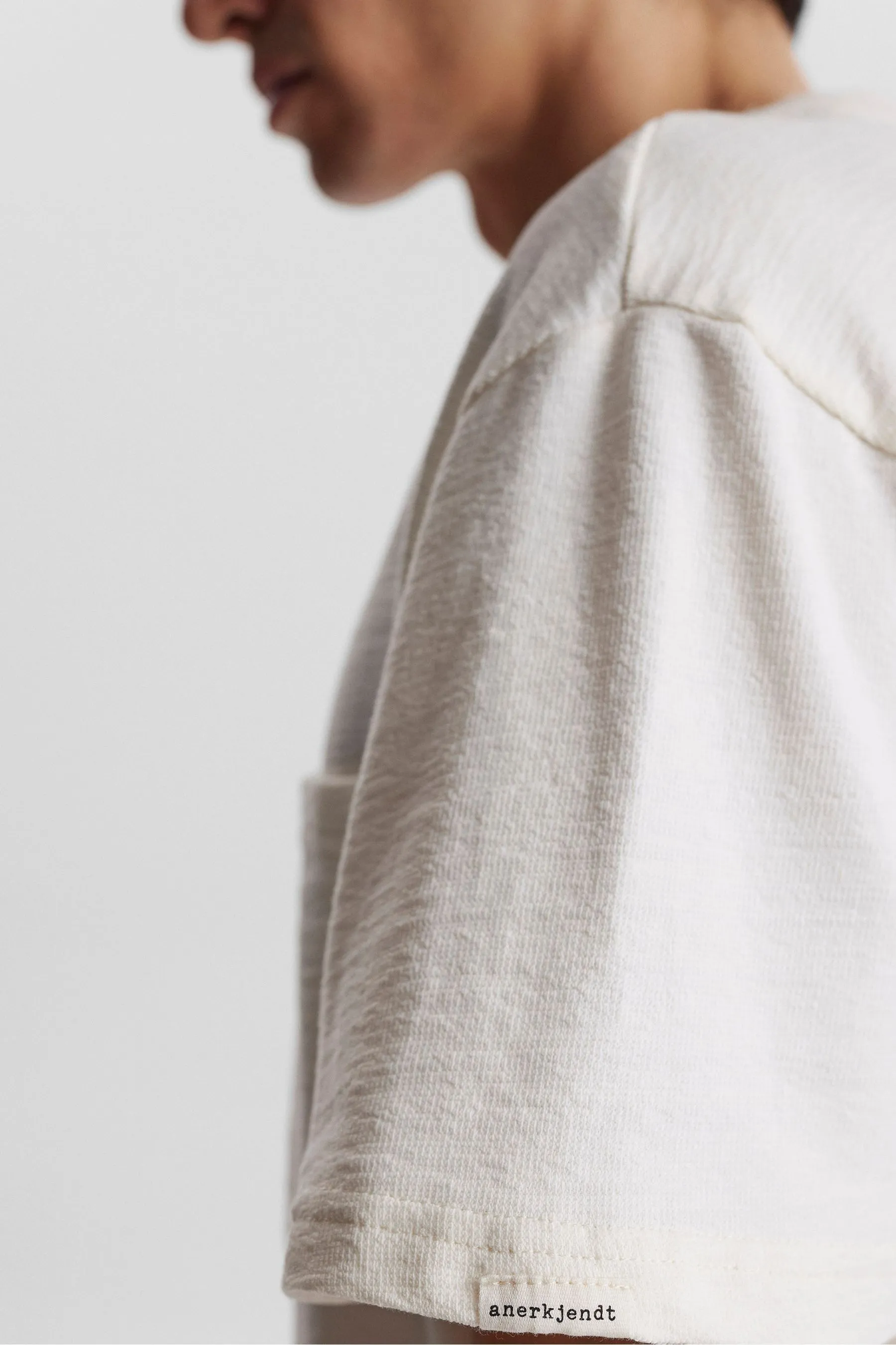 Anerkjendt 100% Cotone Struttura Maglietta    