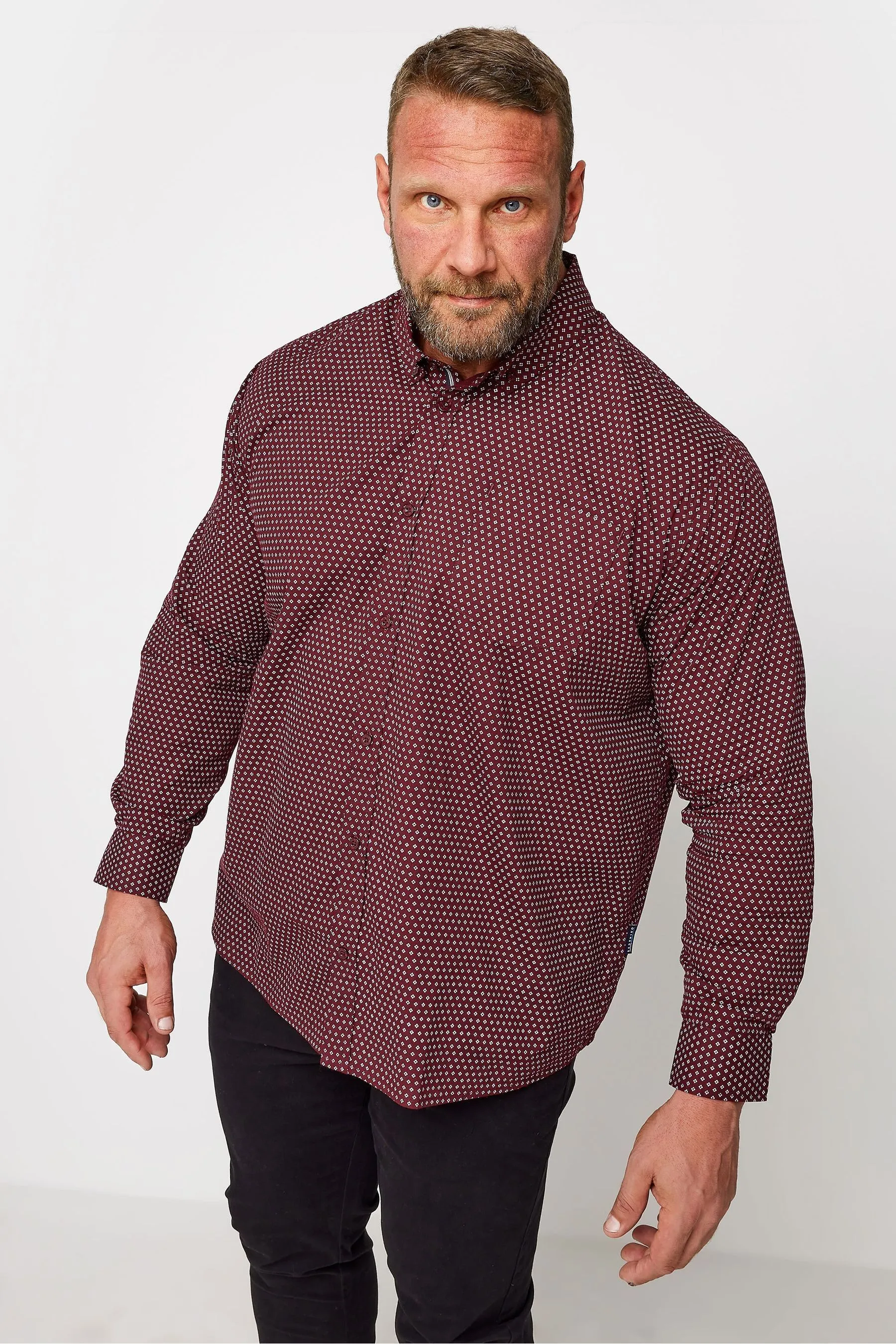 BadRhino Big & Tall 100% Camicia in popeline di cotone    