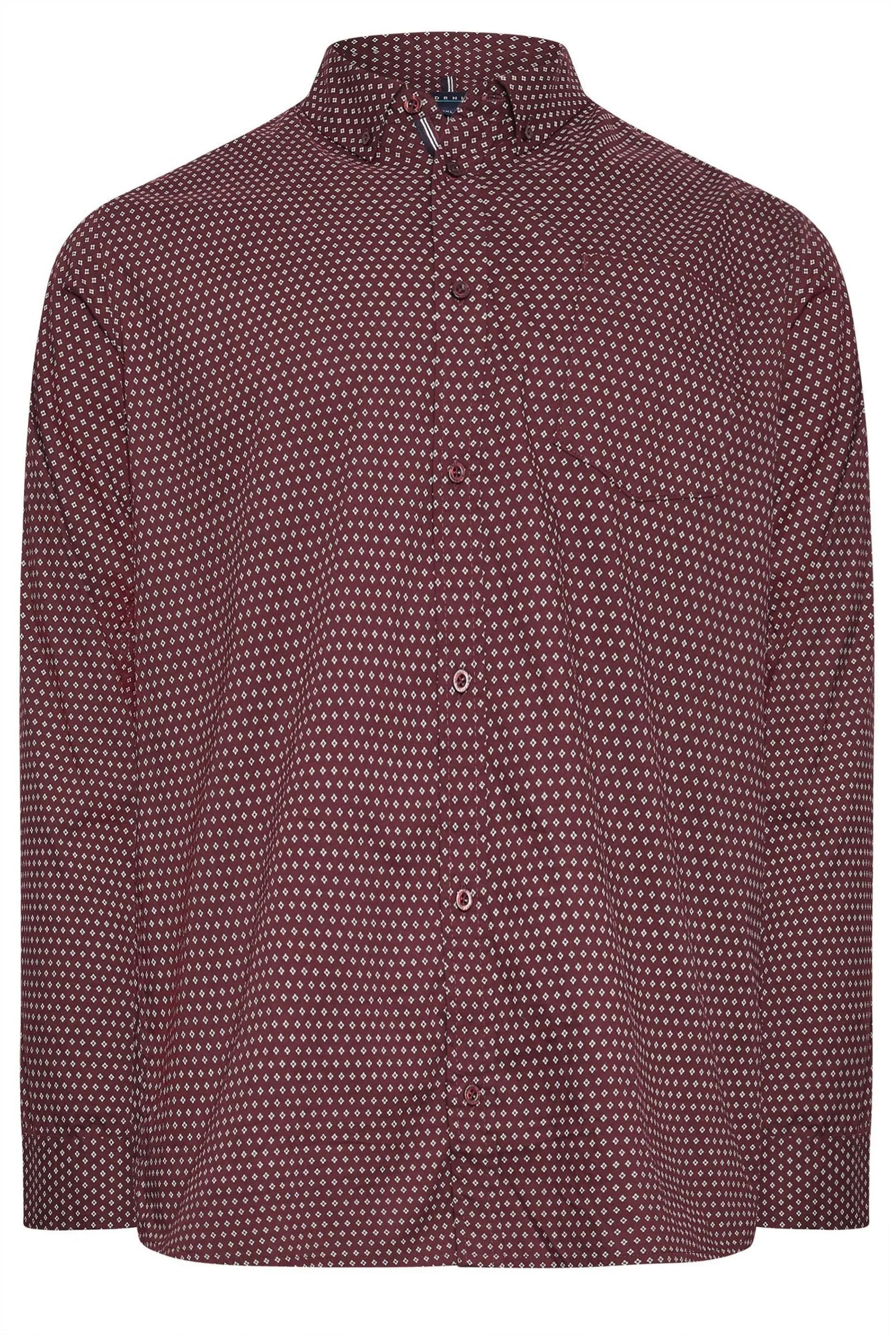 BadRhino Big & Tall 100% Camicia in popeline di cotone    