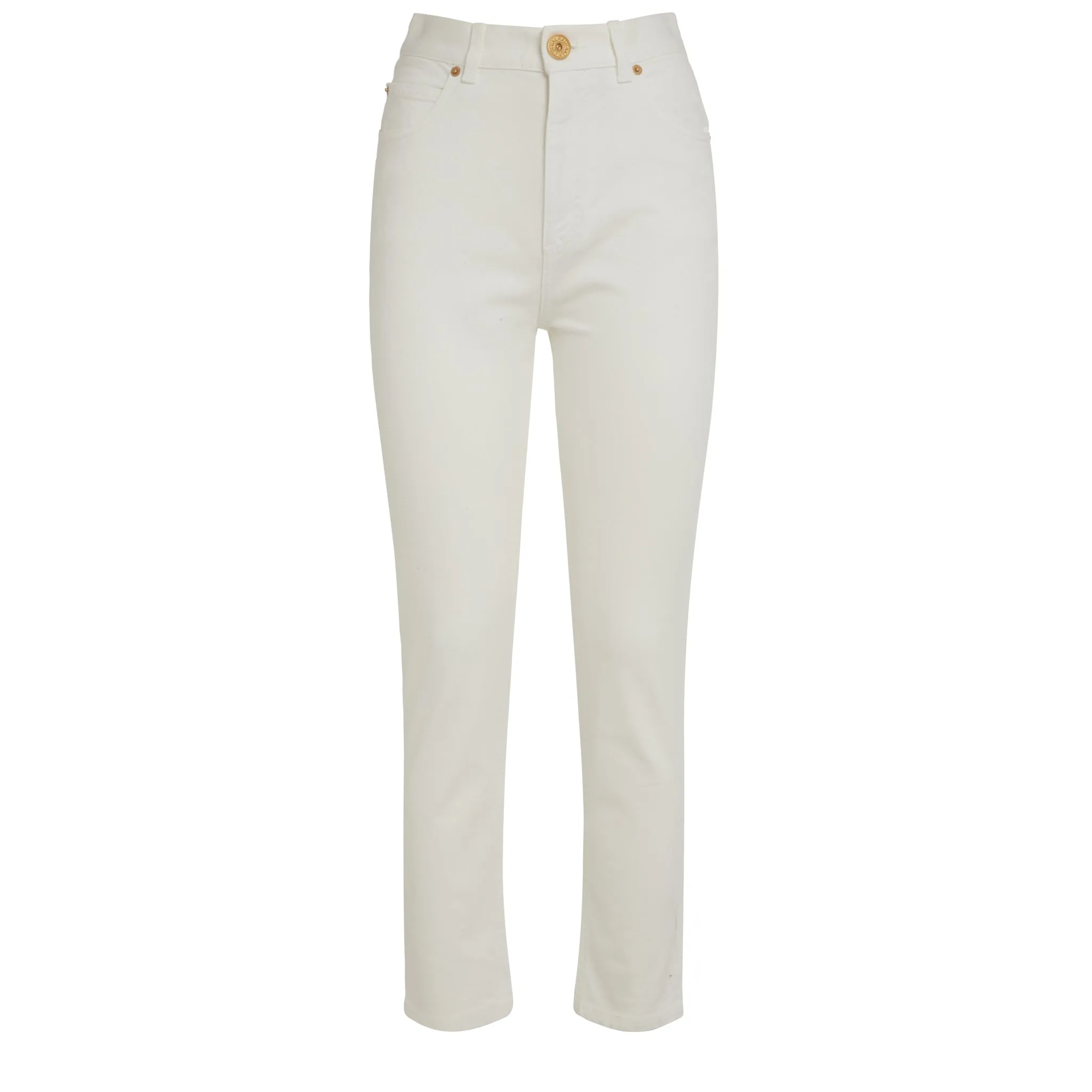 BALMAIN  Jeans in denim bianchi