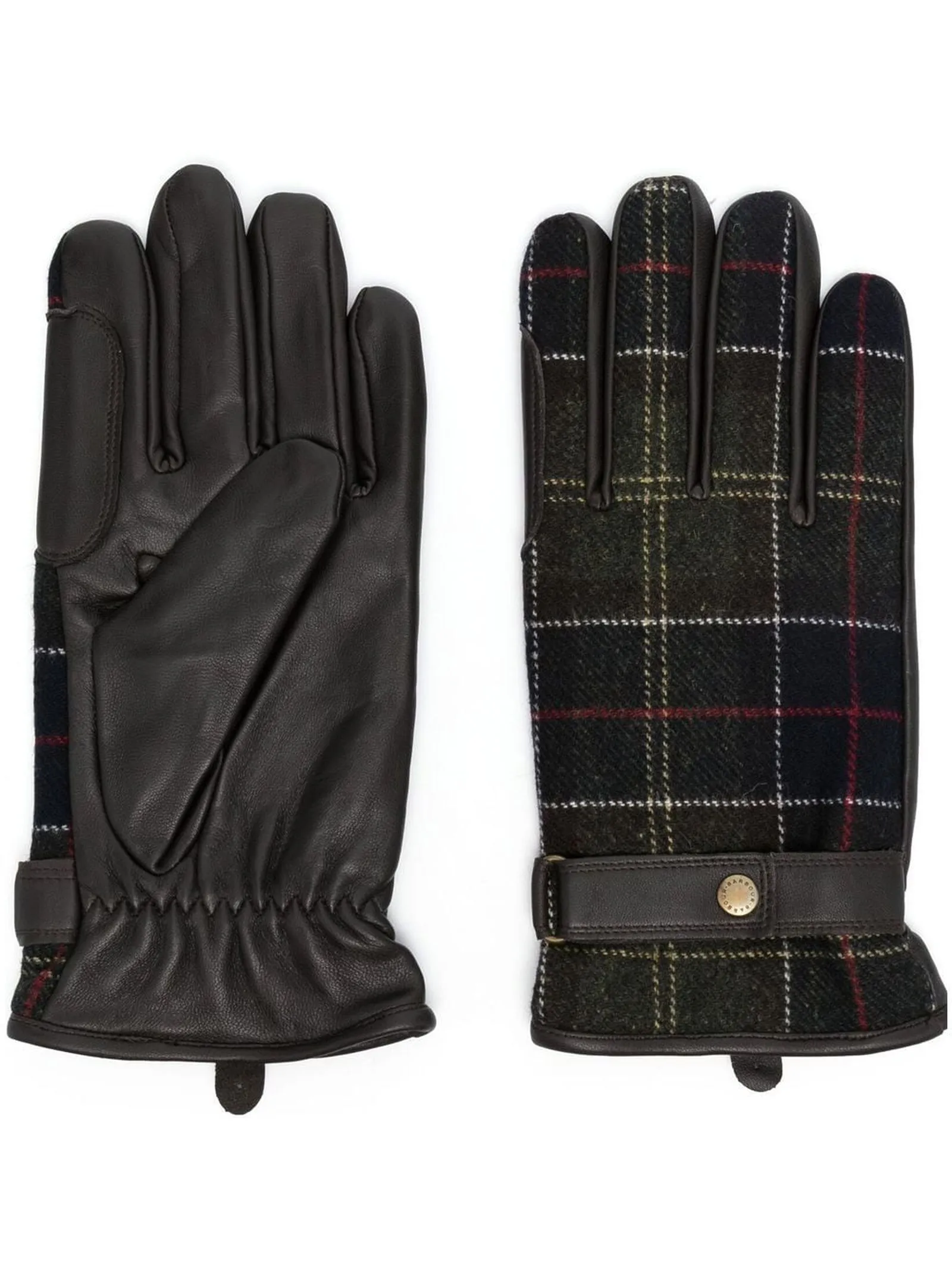 BARBOUR Accessori,Guanti Guanti marrone e verde 