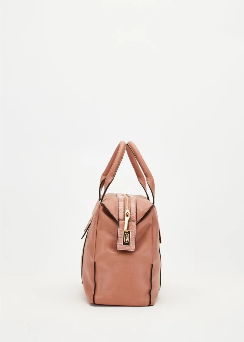 Bauletto effetto pelle