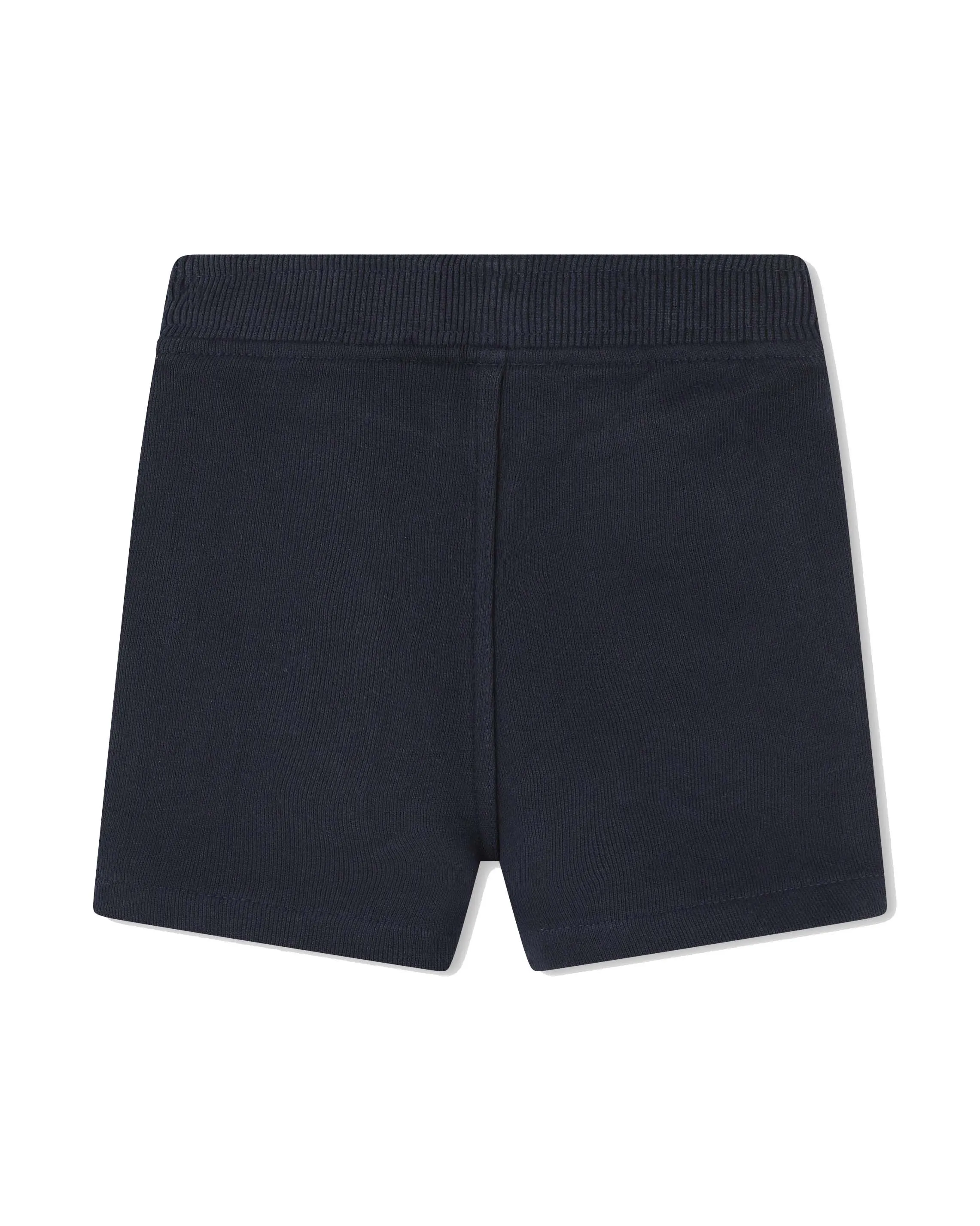 Bermuda blu in felpa di cotone con coulisse 2-3 anni
