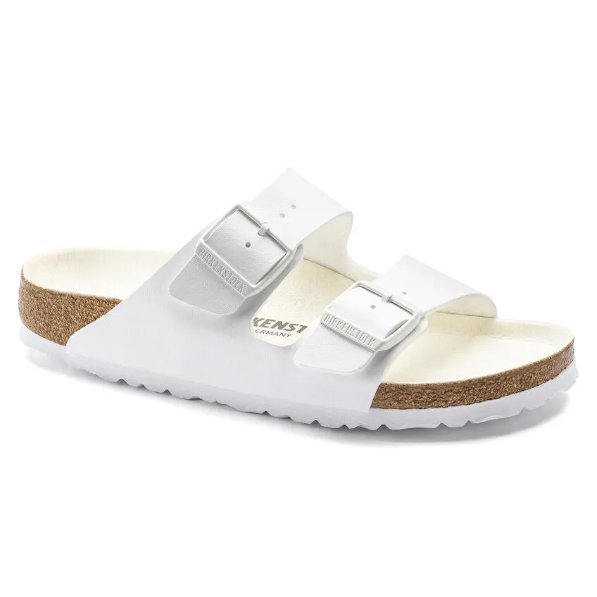 Birkenstock Sandalo Donna Arizona Birko Flor (Calzata Stretta) Bianco