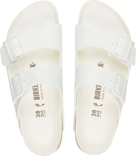 Birkenstock Sandalo Donna Arizona Birko Flor (Calzata Stretta) Bianco