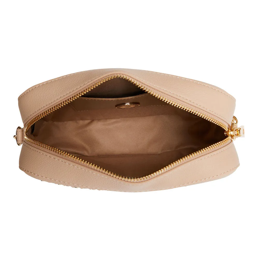 Borsa Donna a Tracolla LOVE MOSCHINO con Catena Gioiello color Nude