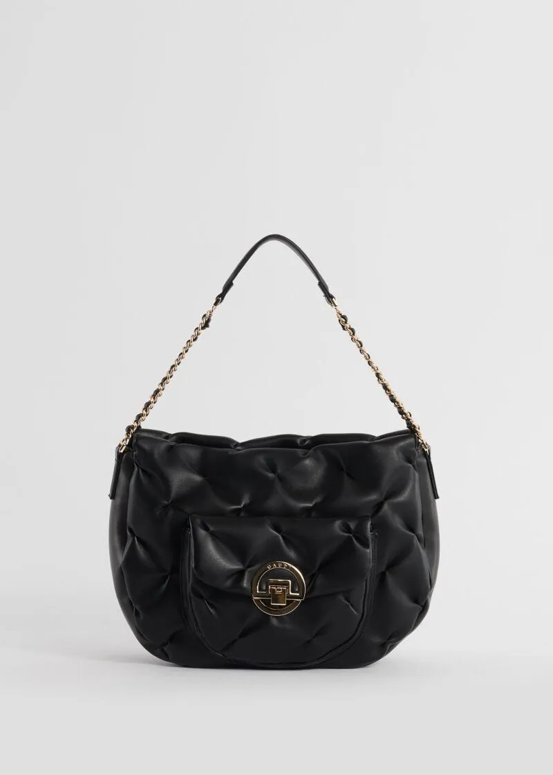 Borsa top handle in similpelle