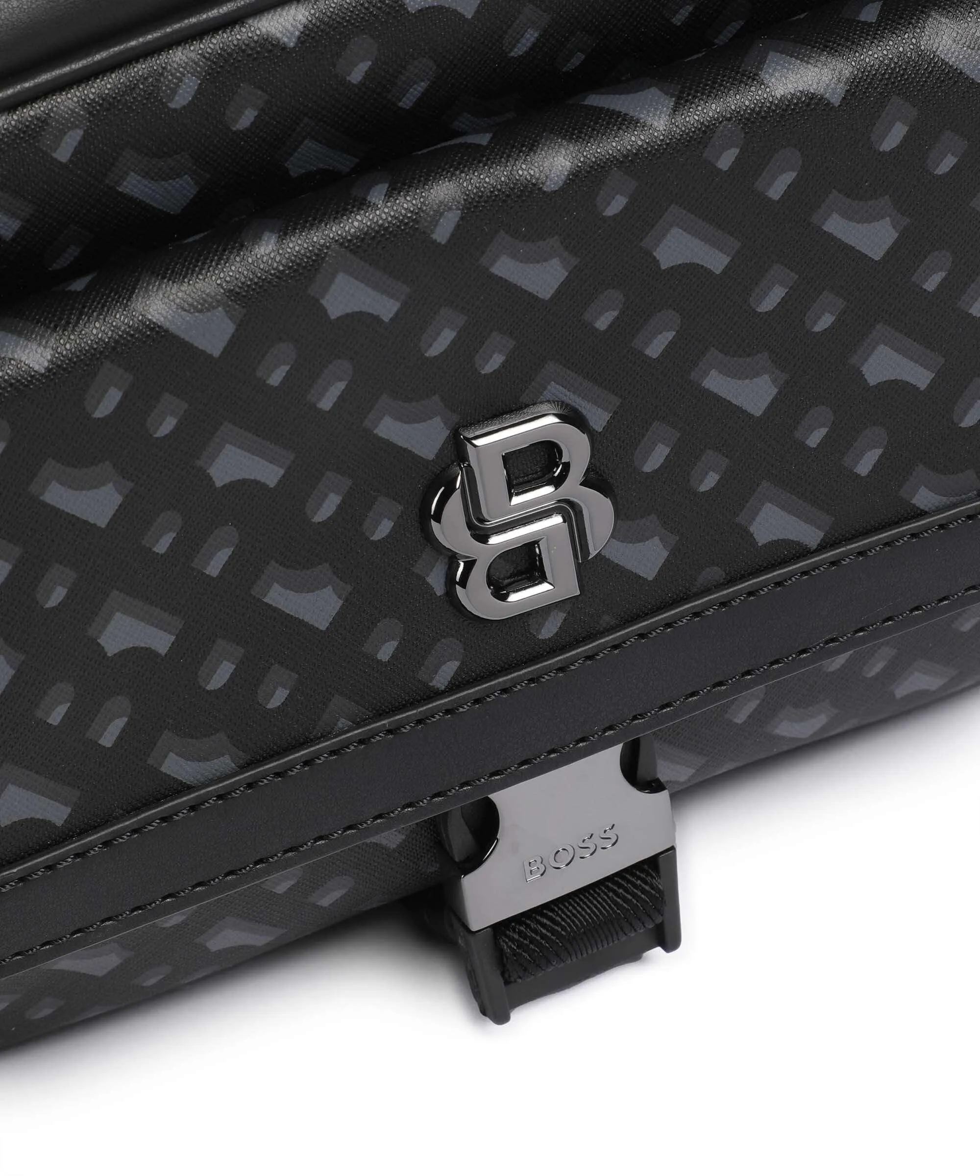  BOSS B Icon Borsa a tracolla pelle sintetica nero/grigio  
