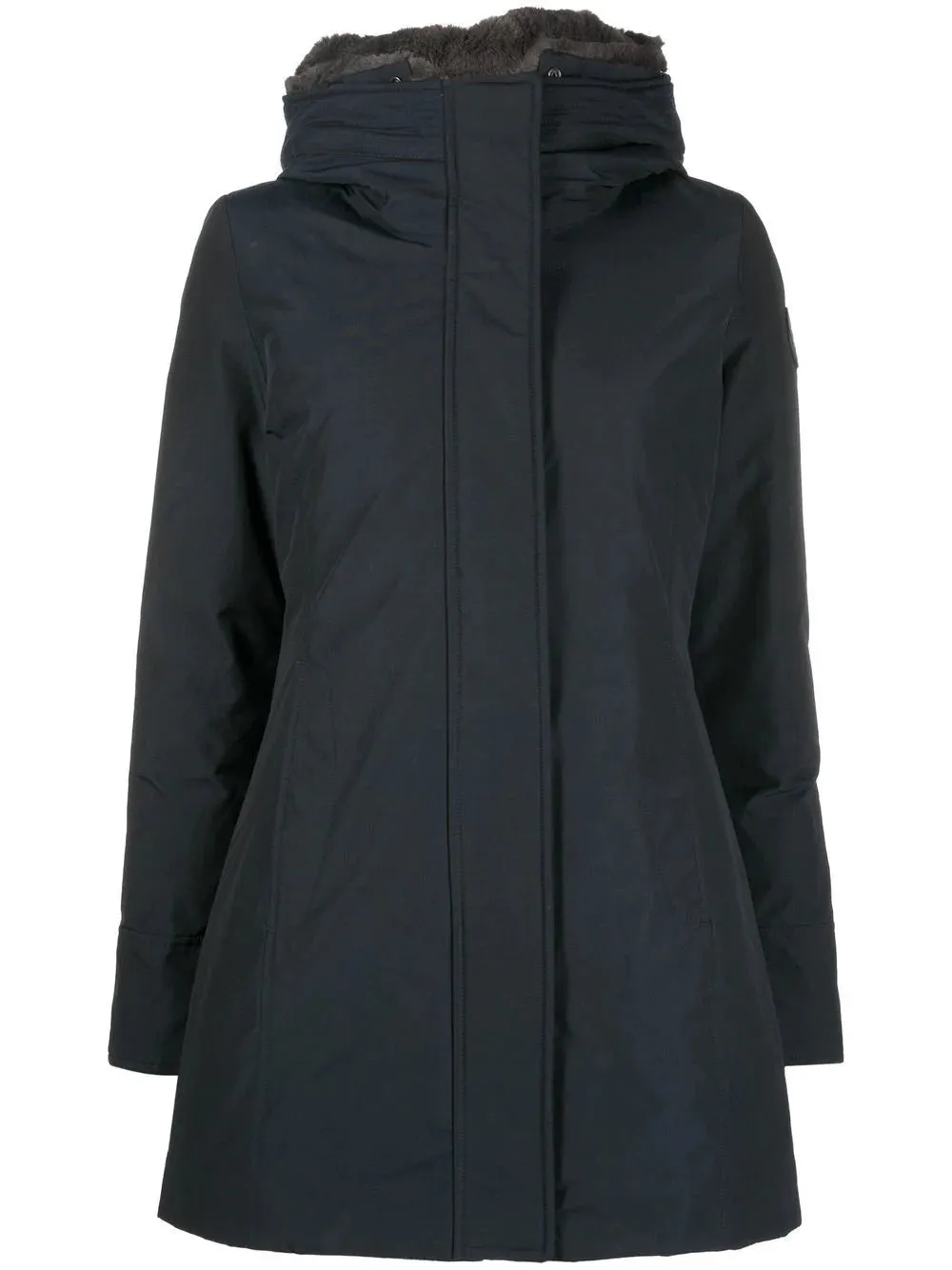 Boulder Parka in Ramar Cloth con cappuccio e collo removibile in pelliccia sintetica