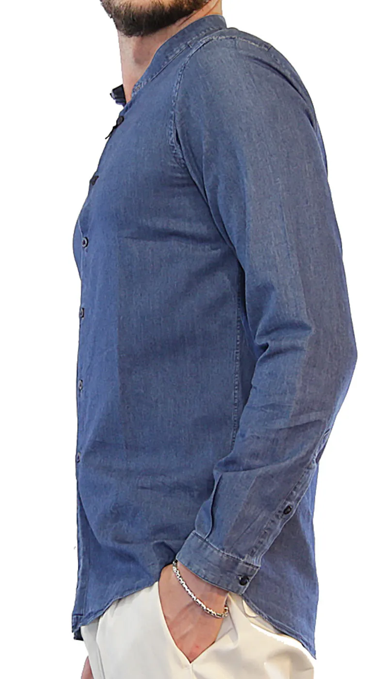 Brio Camicia Coreana  in denim