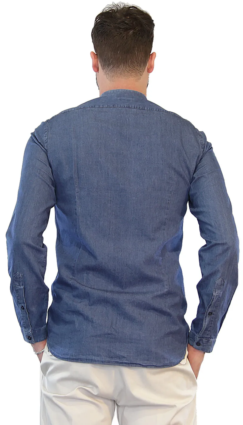 Brio Camicia Coreana  in denim