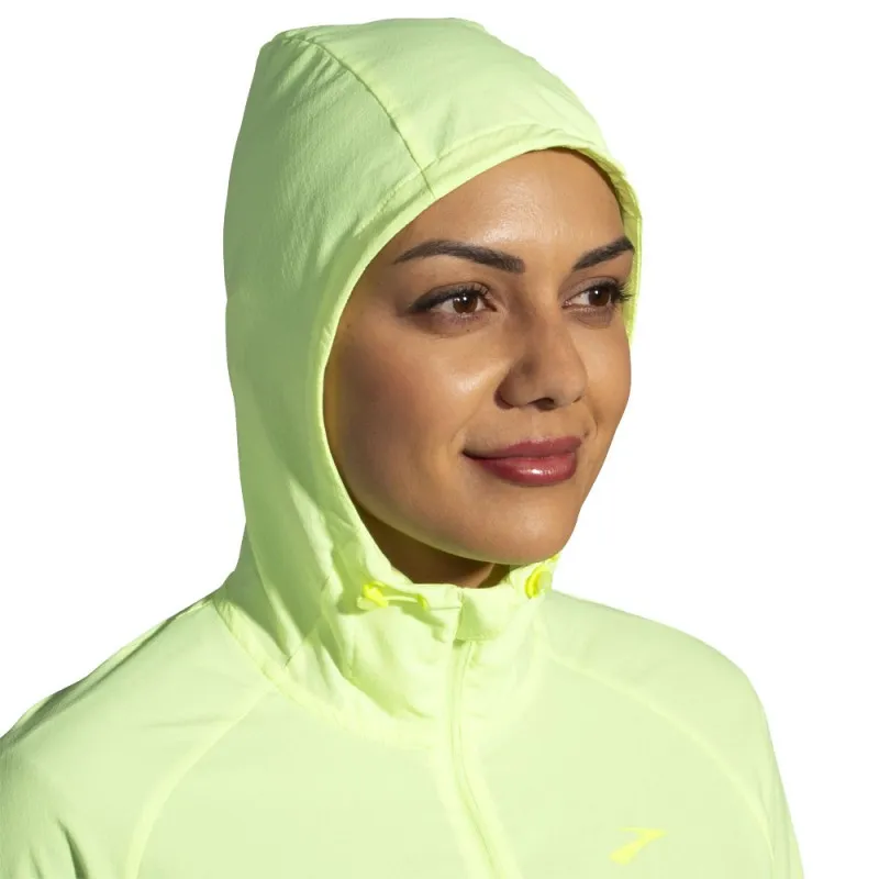 Brooks Giacca Running Canopy Lt Lime Donna