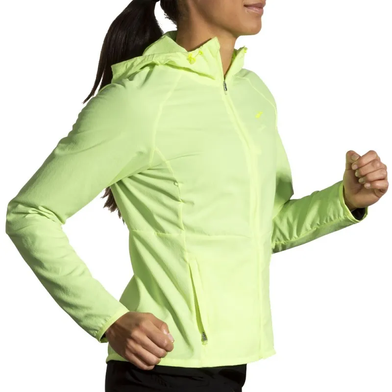 Brooks Giacca Running Canopy Lt Lime Donna