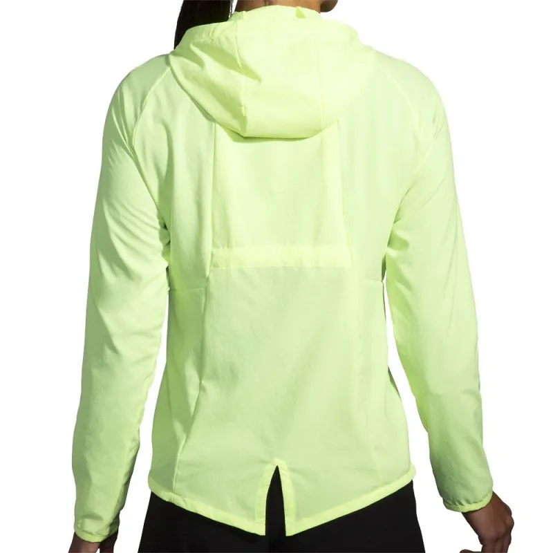 Brooks Giacca Running Canopy Lt Lime Donna