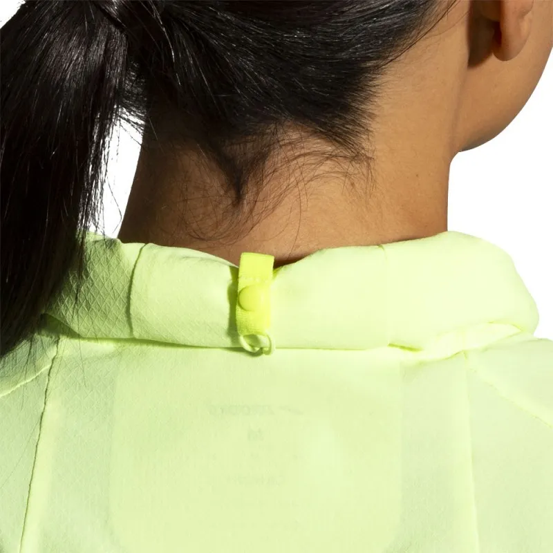 Brooks Giacca Running Canopy Lt Lime Donna