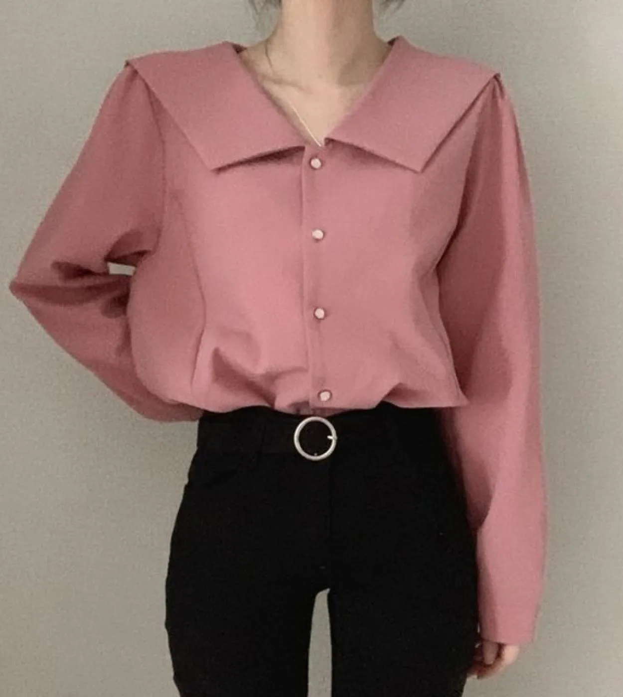 Camicetta bianca da donna in cotone nuovo autunno Camicetta casual elegante da donna da ufficio Top Femme Camicie a maniche lung