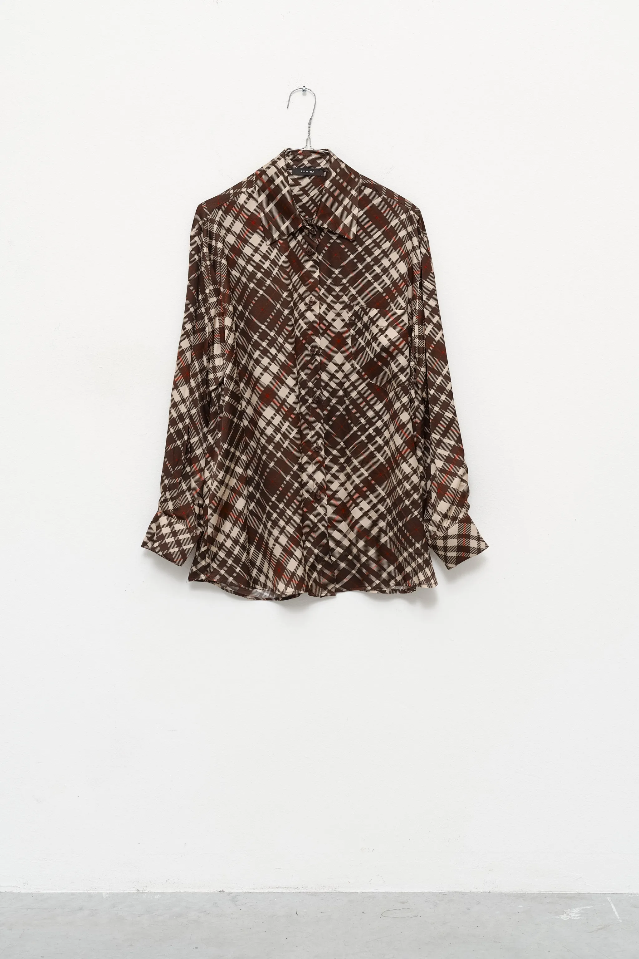 CAMICIA CON STAMPA A QUADRI
