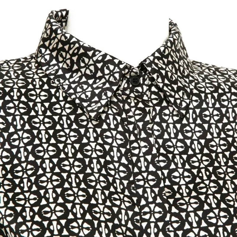 Camicia in twill stampata Clavier 
