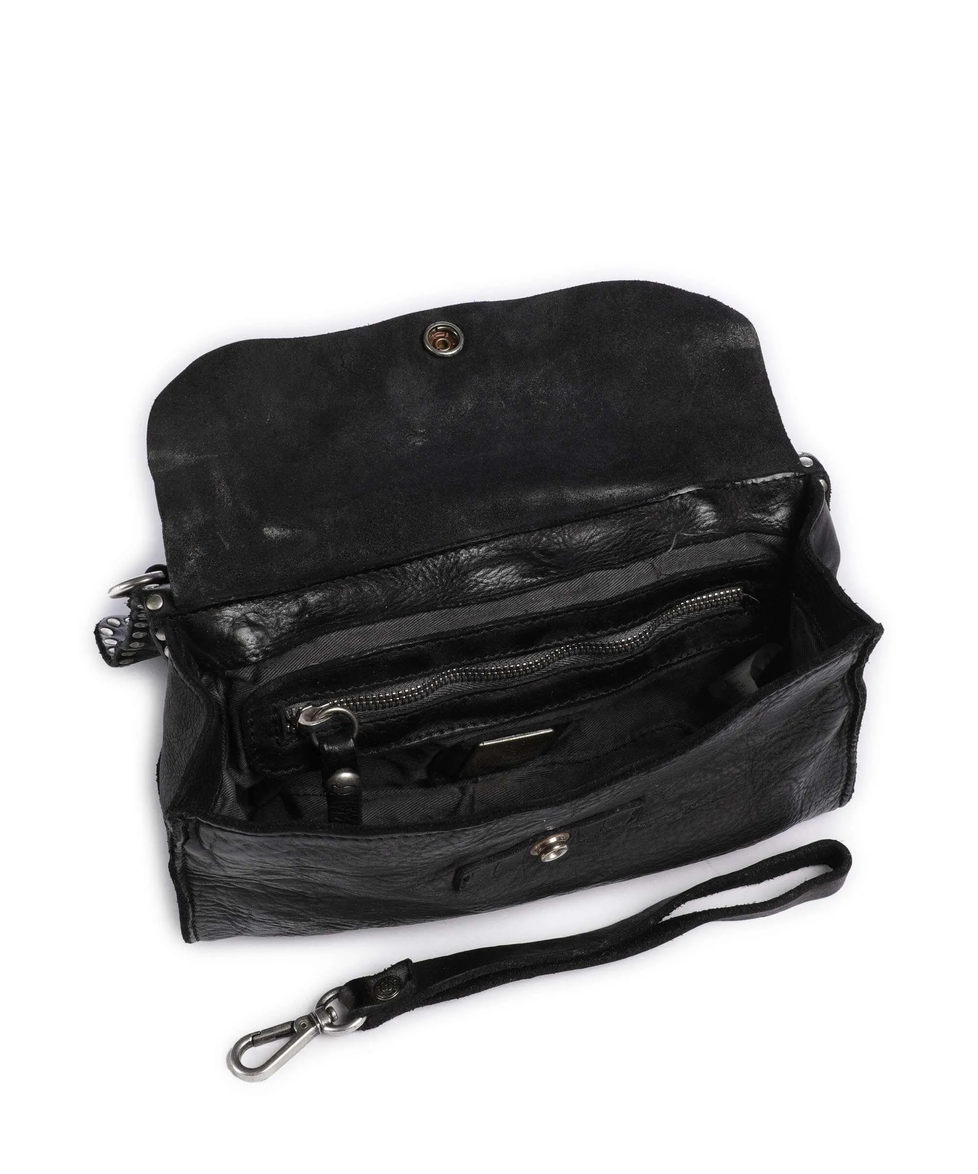  Campomaggi Borsa a tracolla pelle bovina nero  