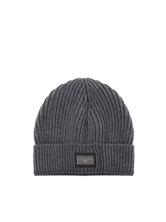 CAPPELLO IN CHASHMERE E LANA CON ETICHETTA