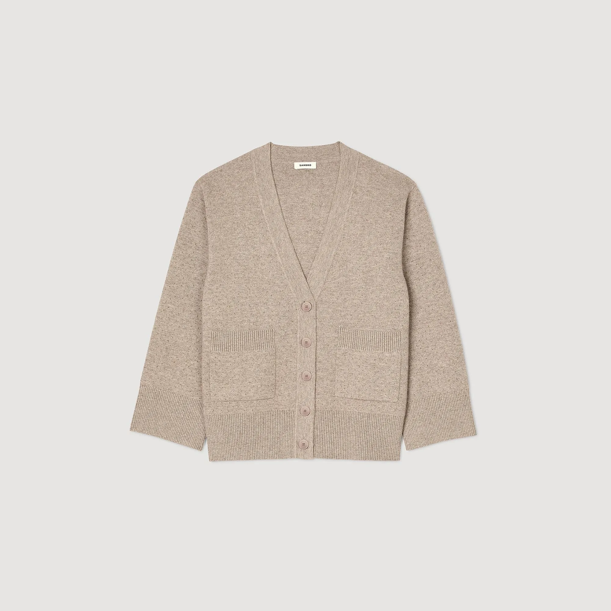 Cardigan lungo glitterato