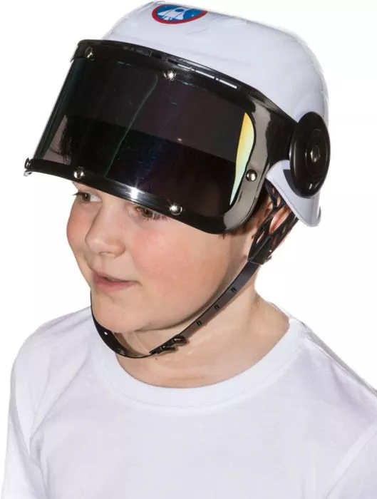 Casco da astronauta bianco per bambini