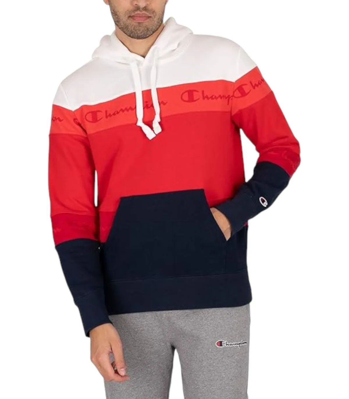 Champion Uomo Felpa Con Cappuccio