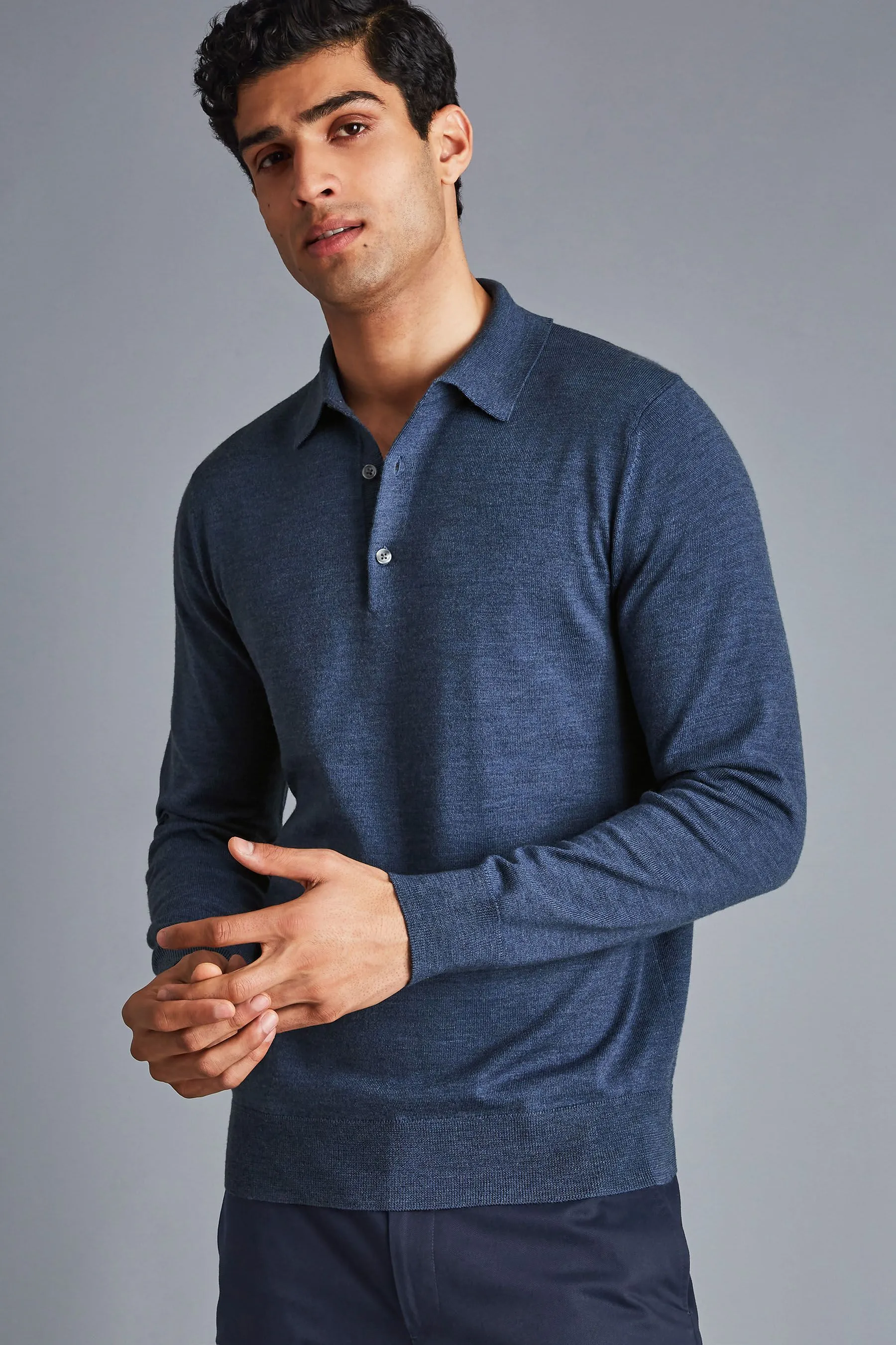 Charles Tyrwhitt Pure Merino Polo Neck Jumper    