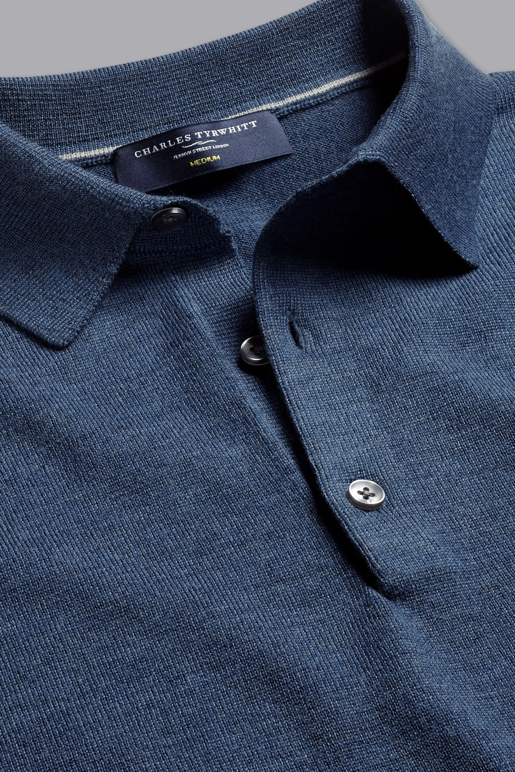 Charles Tyrwhitt Pure Merino Polo Neck Jumper    