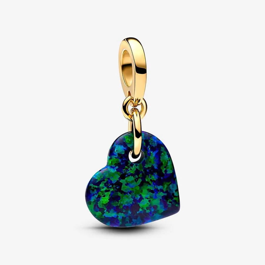 Charm Pandora Charm Pendente Cuore Opale Verde e Blu 763348C01