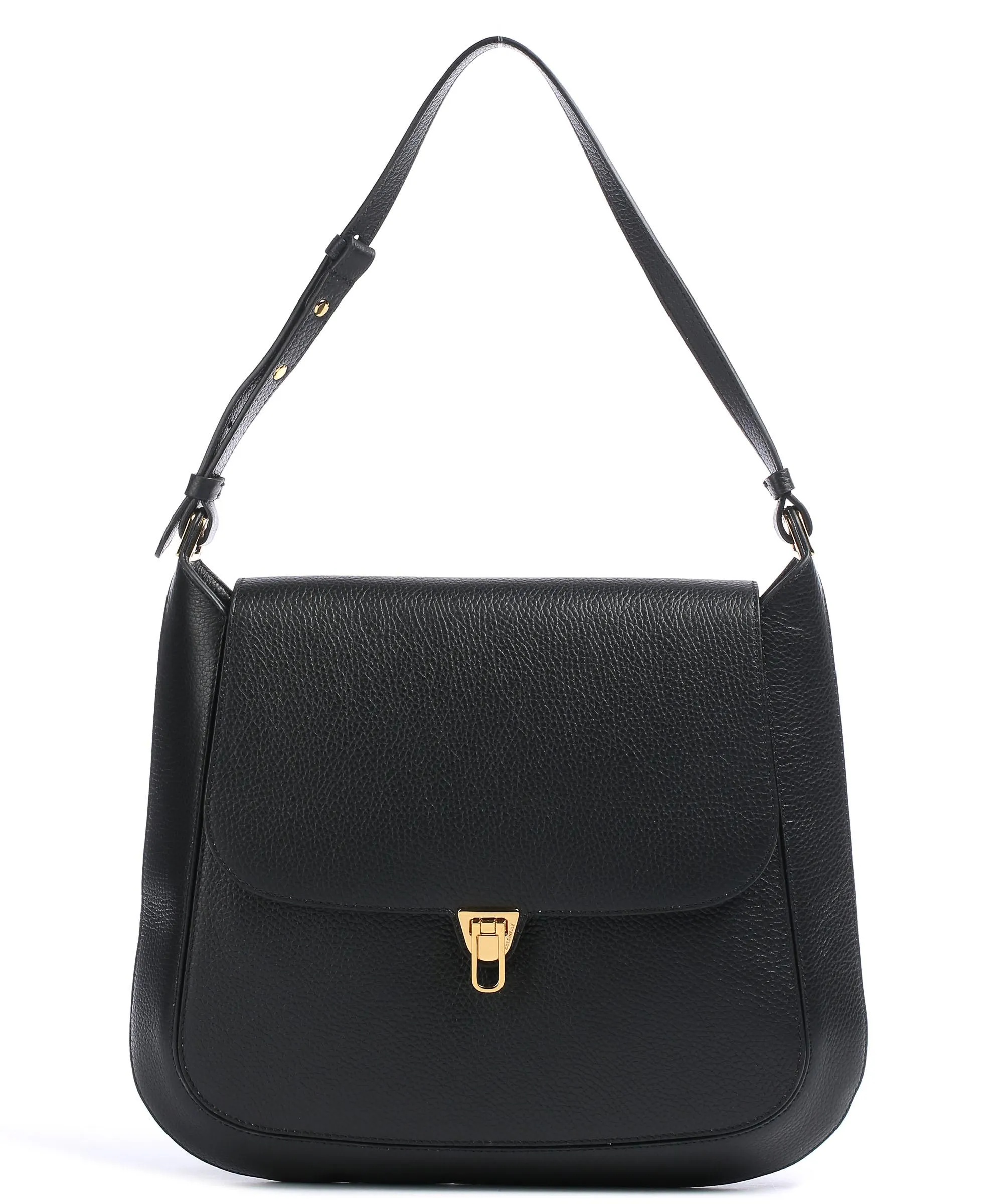  Coccinelle Cristhy Borsa hobo pelle granulata nero  