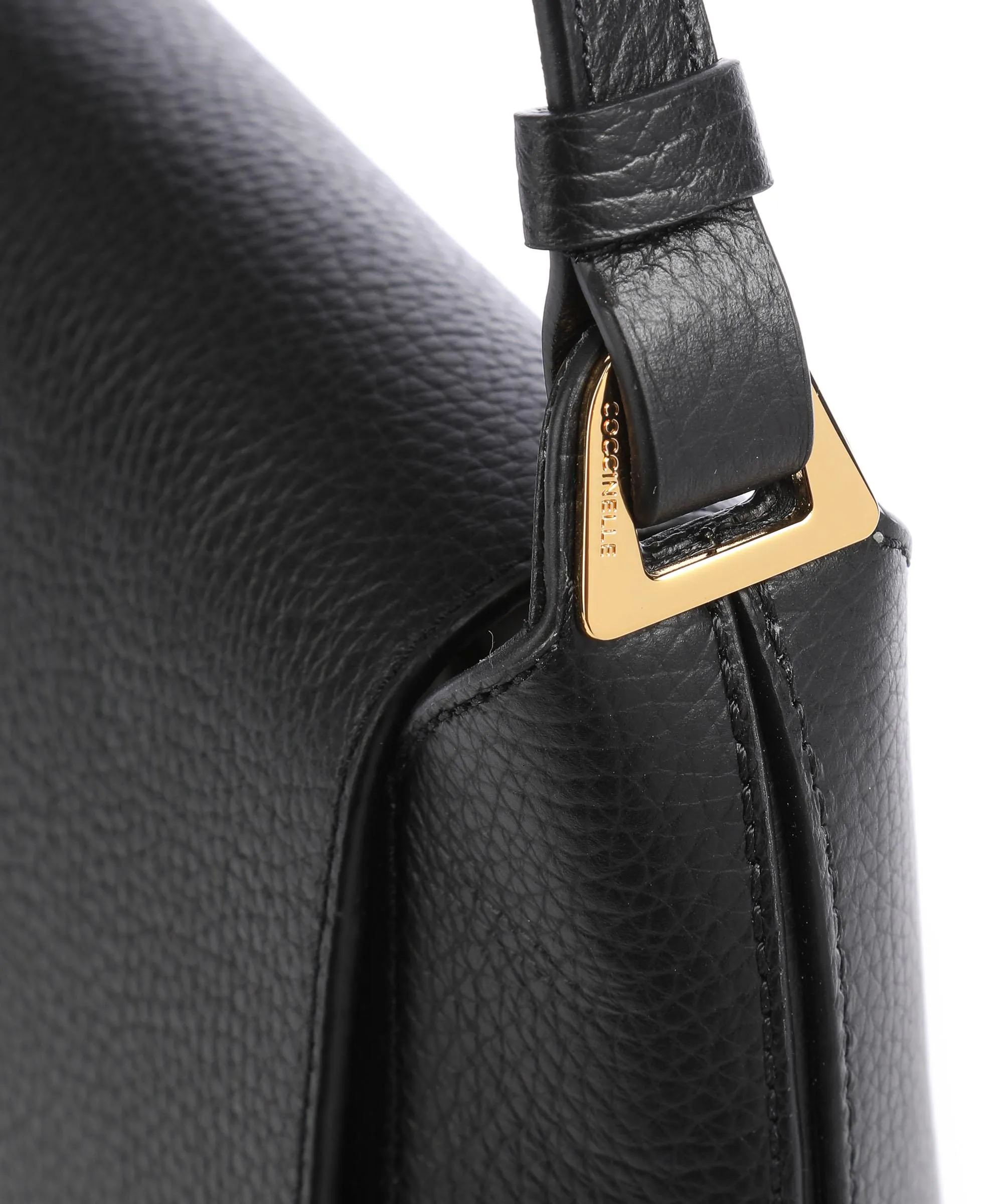  Coccinelle Cristhy Borsa hobo pelle granulata nero  