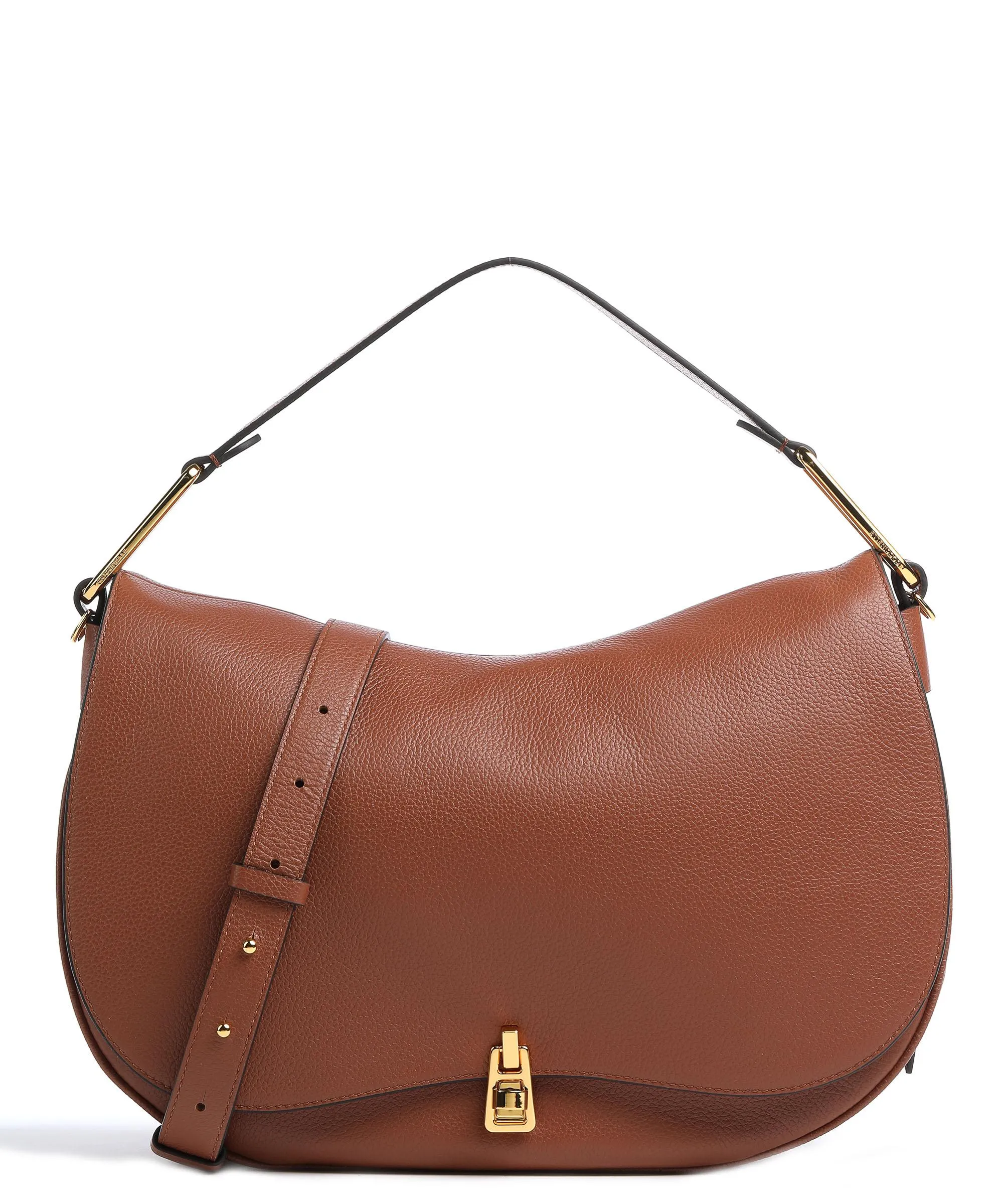  Coccinelle Magie Borsa hobo pelle granulata marrone  
