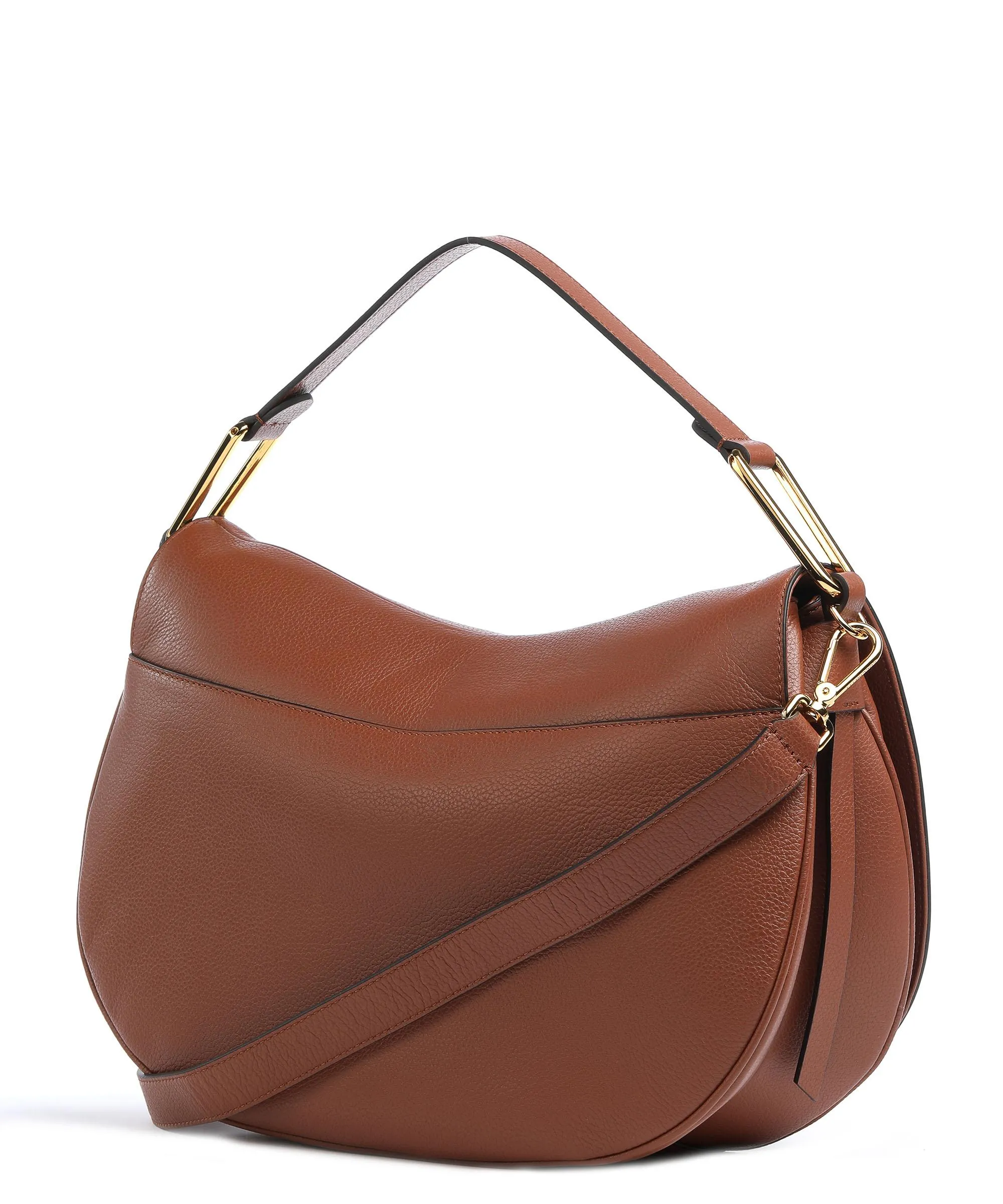  Coccinelle Magie Borsa hobo pelle granulata marrone  