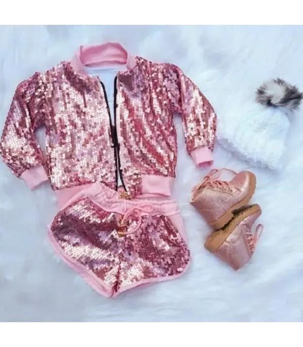 Completo bimba pailettes shortys