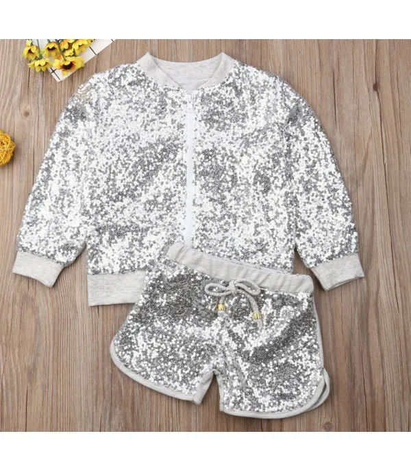 Completo bimba pailettes shortys