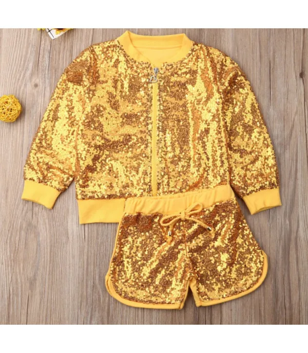 Completo bimba pailettes shortys